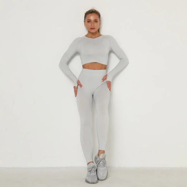 Raglan Crop Top And Leggings Set