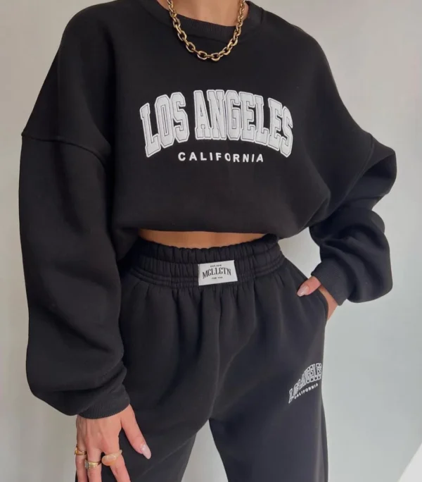 L.A Sweatshirt And Pants Set